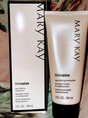 Mary Kay TimeWise moisturizer face application shows smooth, ready-for-make-up skin for the day.