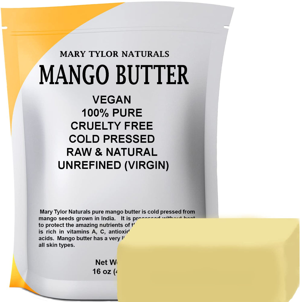 Mary Tylor Naturals mango butter 1 lb block for pure skin and hair care