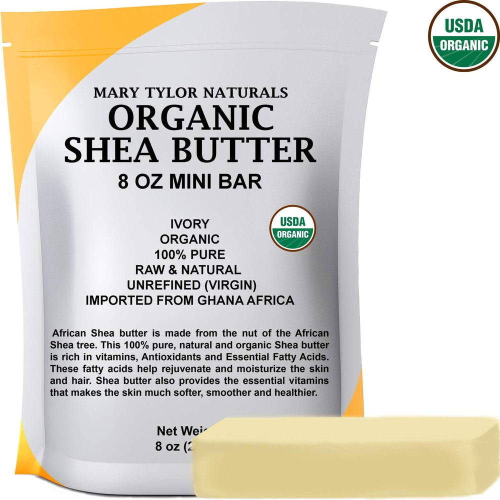 Mary Tylor Naturals Shea Butter origin Ghana emphasizes premium, pesticide-free formula for DIY projects.