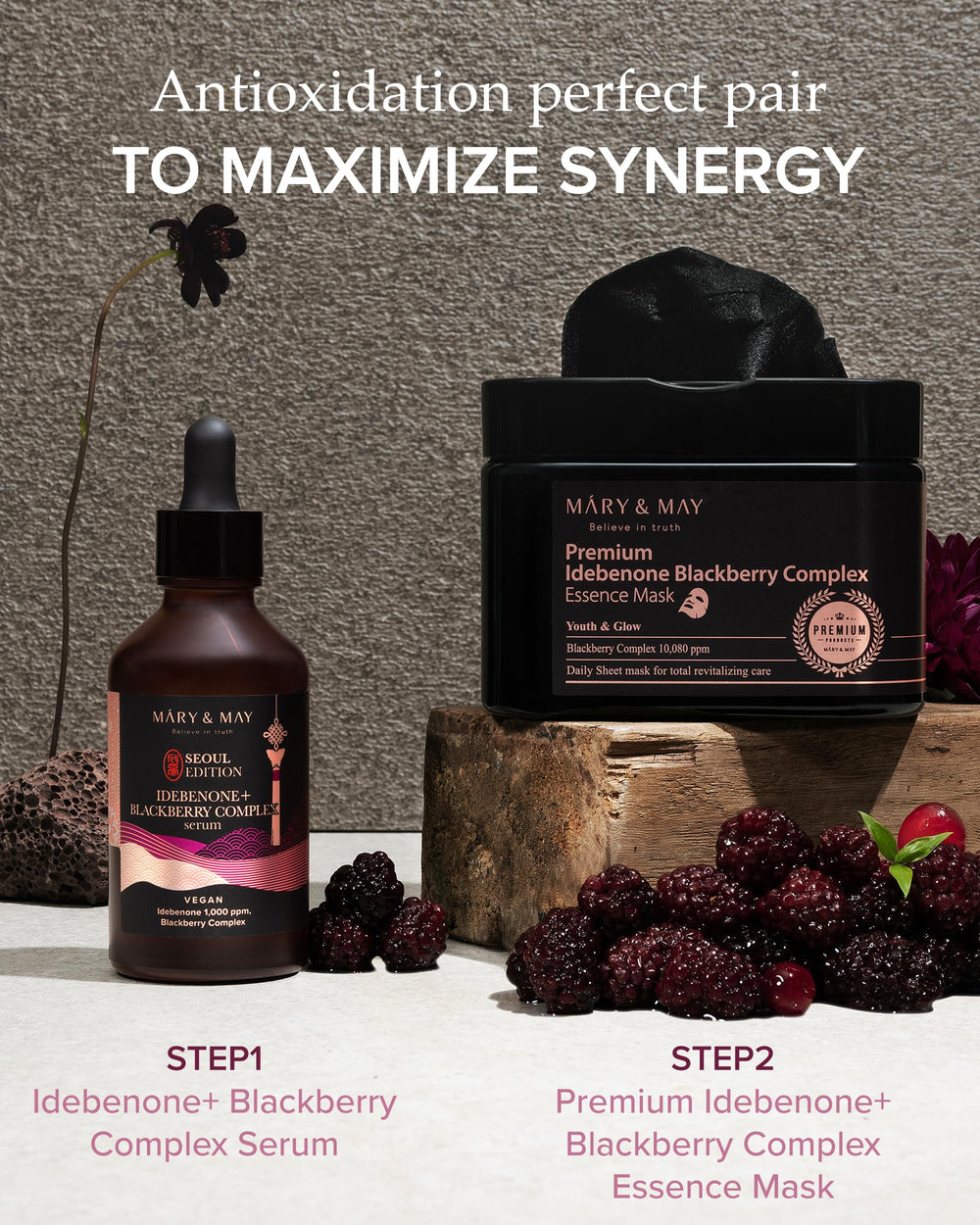 Concentrated serum in pump bottle emphasizing fast absorption