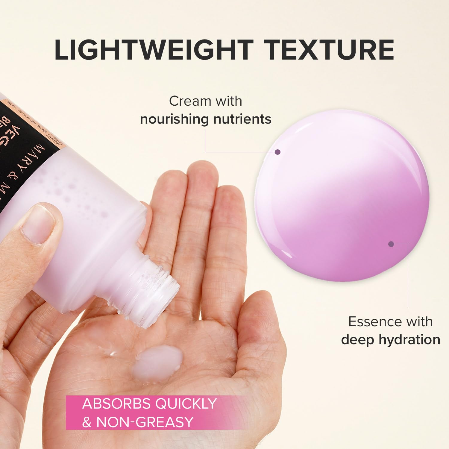 Mary&May dewy glow close-up demonstrates balanced, refreshed complexion