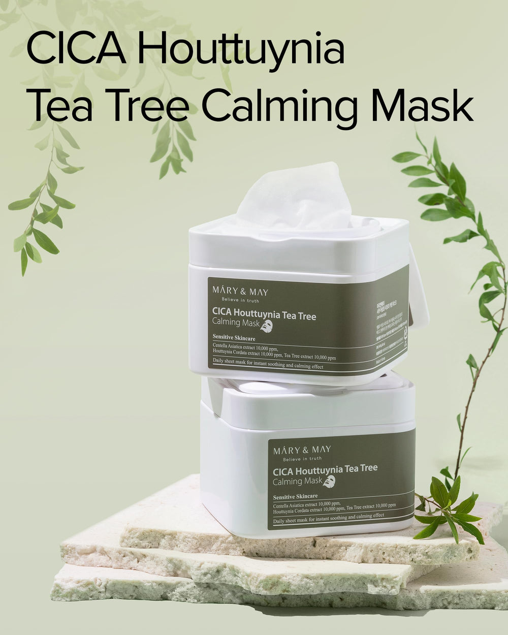 Mary&May mini tweezer aids hygienic pull-out mask use and mess-free application.
