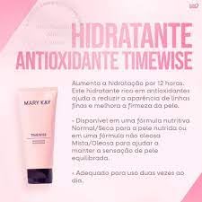 Mary Kay TimeWise moisturizer swatch highlights a silky texture and oil-control for shine-free skin.