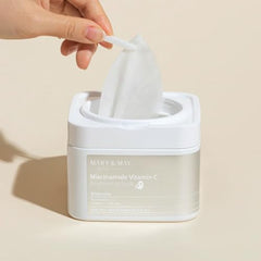 Mary&May Niacinamide Vitamin C Mask with multi-hyaluronic acids for deep hydration.