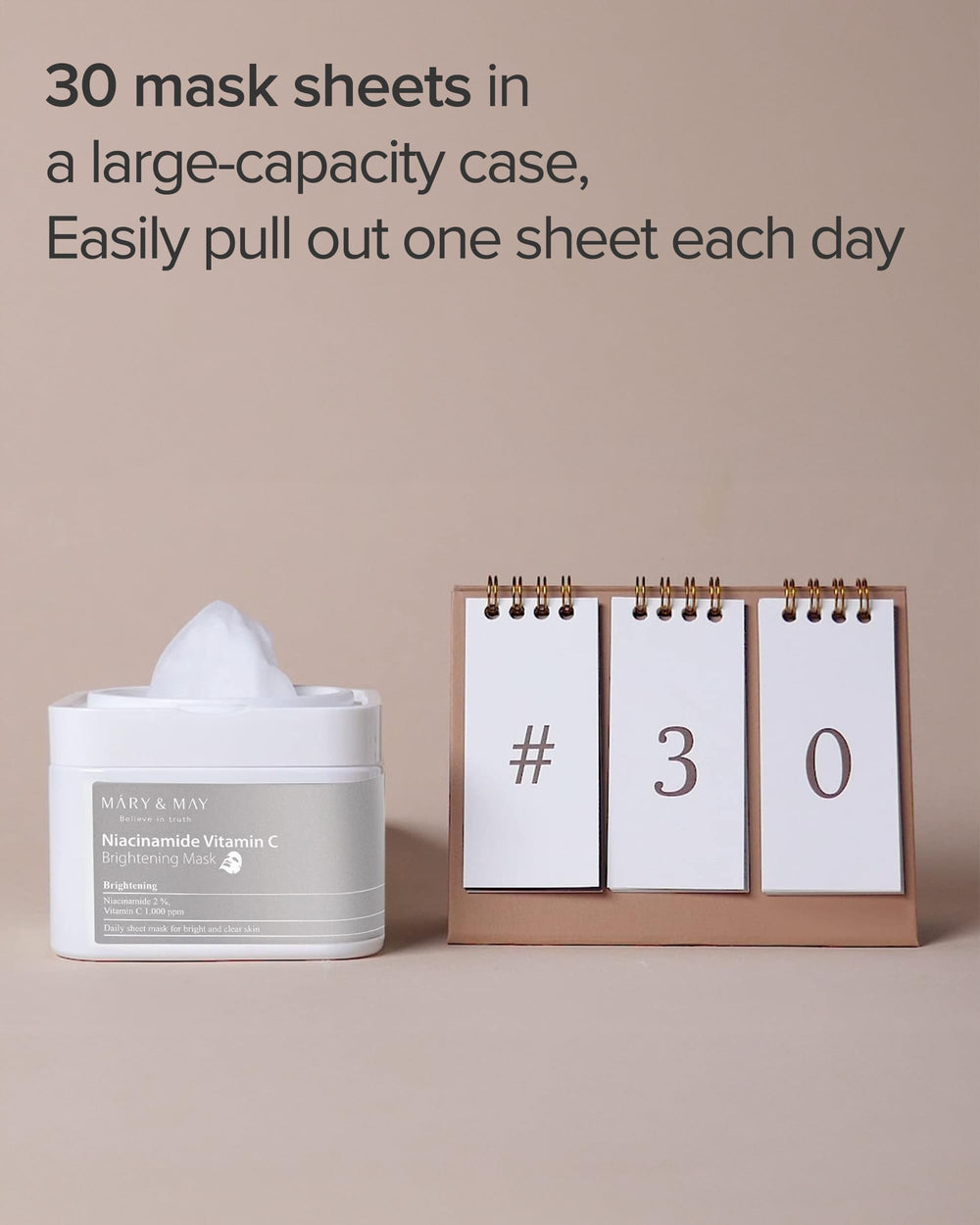 Mary&May Niacinamide Vitamin C Mask strengthens skin barrier for healthier skin.