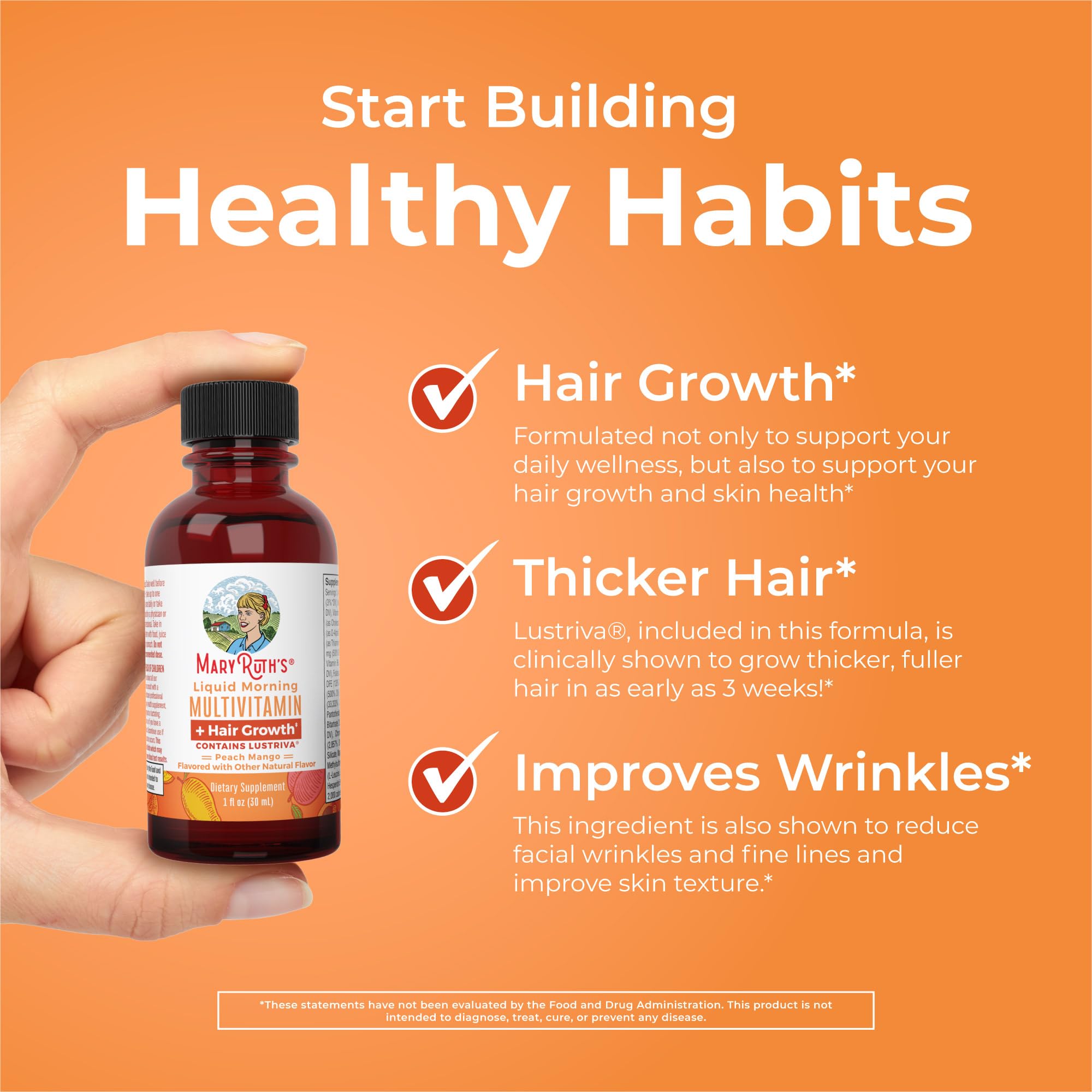 MaryRuth Organics 1oz travel-size bottles pack makes daily vitamins easy during travel
