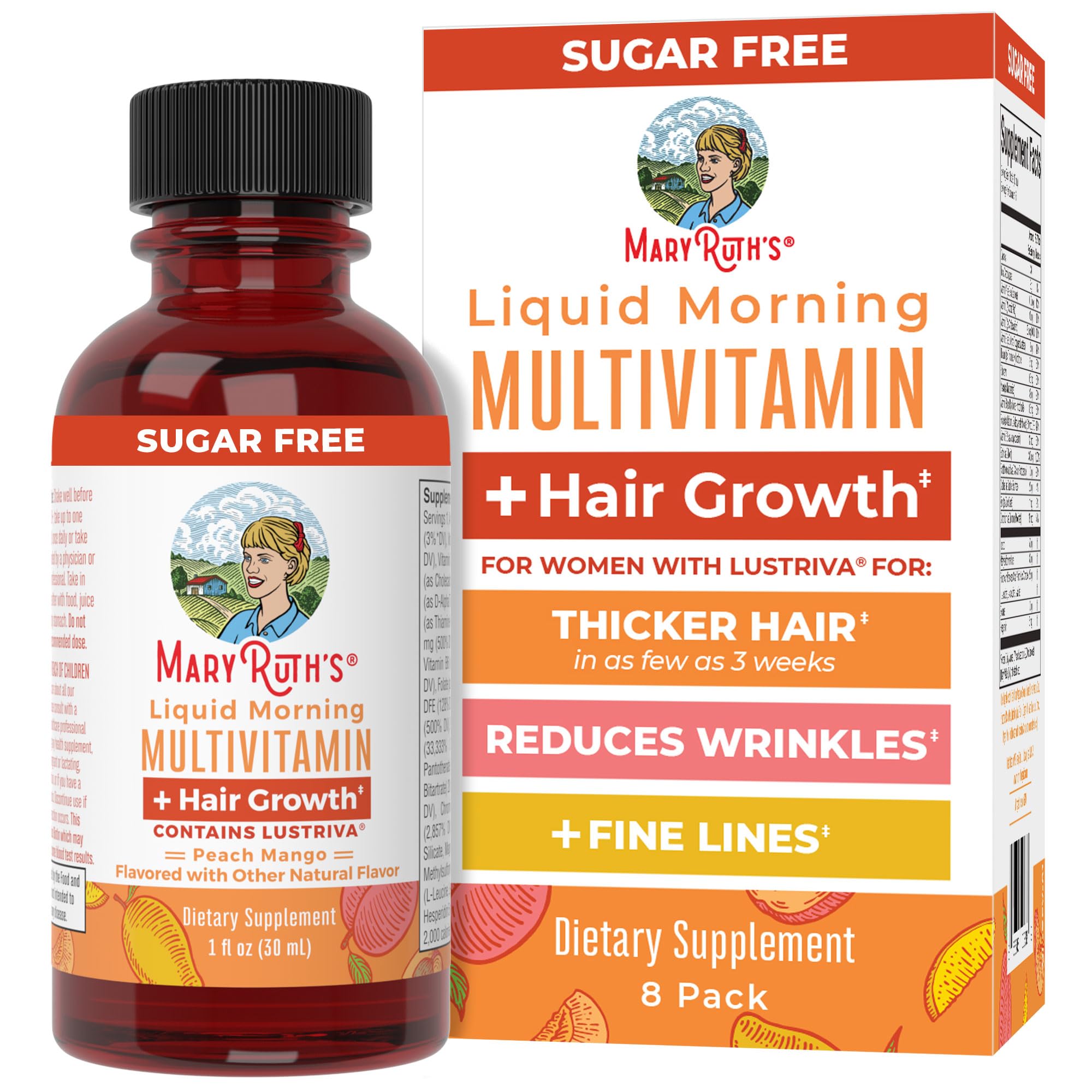 MaryRuth Organics liquid multivitamin travel pack front view supports daily wellness on the go