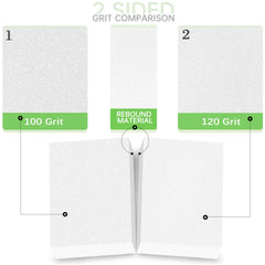 Maryton mini nail buffer block grit 100/120 for salon-grade prep at home