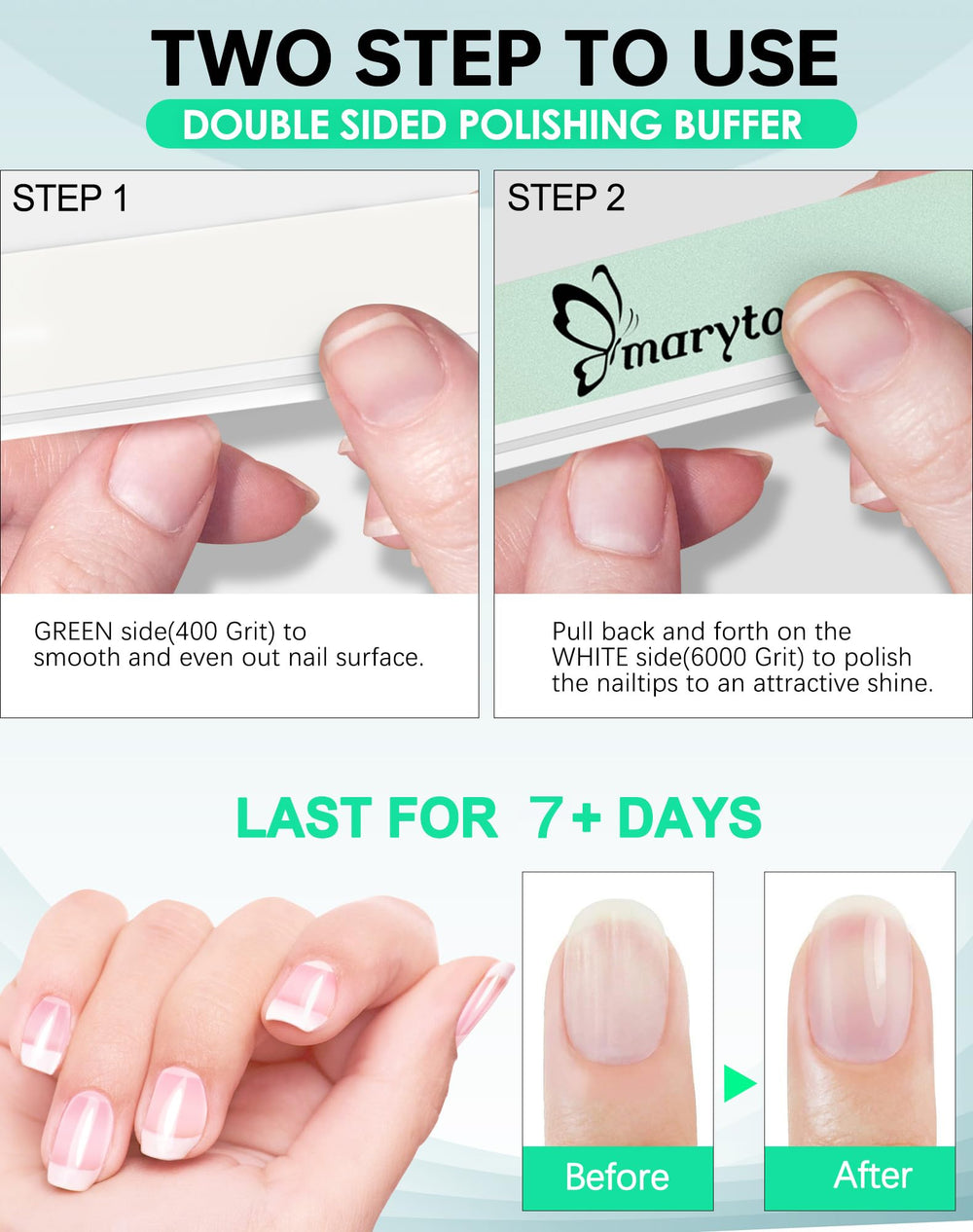 Maryton buffers trusted by professionals in salons worldwide for consistent shine.