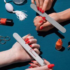 Maryton poly gel and acrylic prep file for efficient shaping.