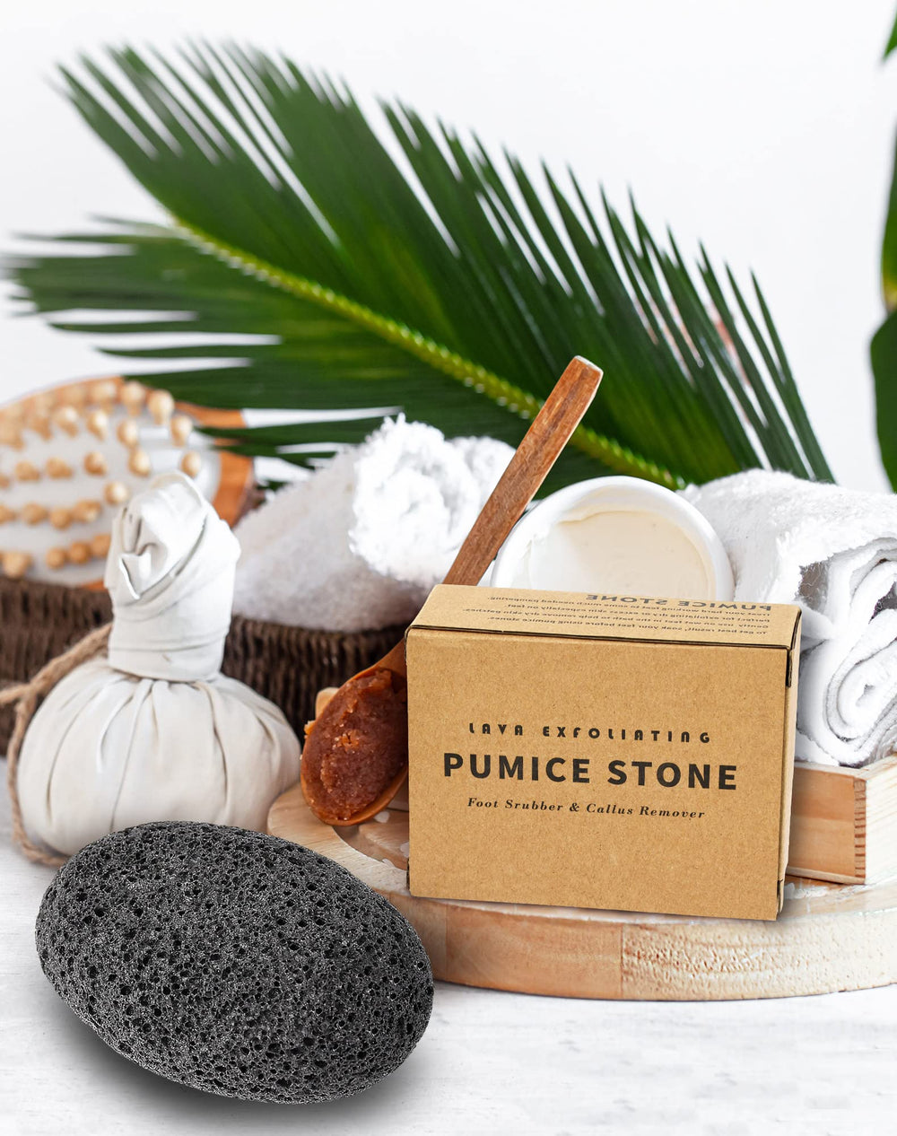 Maryton pumice stone in shower use promotes smooth skin during baths.