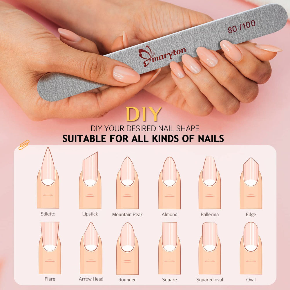 Maryton washable emery boards simplify cleaning after manicures.