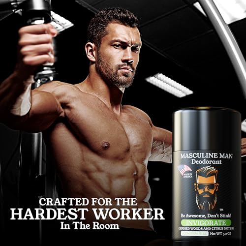 MASCULINE MAN Skin-nourishing oils image communicates coconut and jojoba benefits.