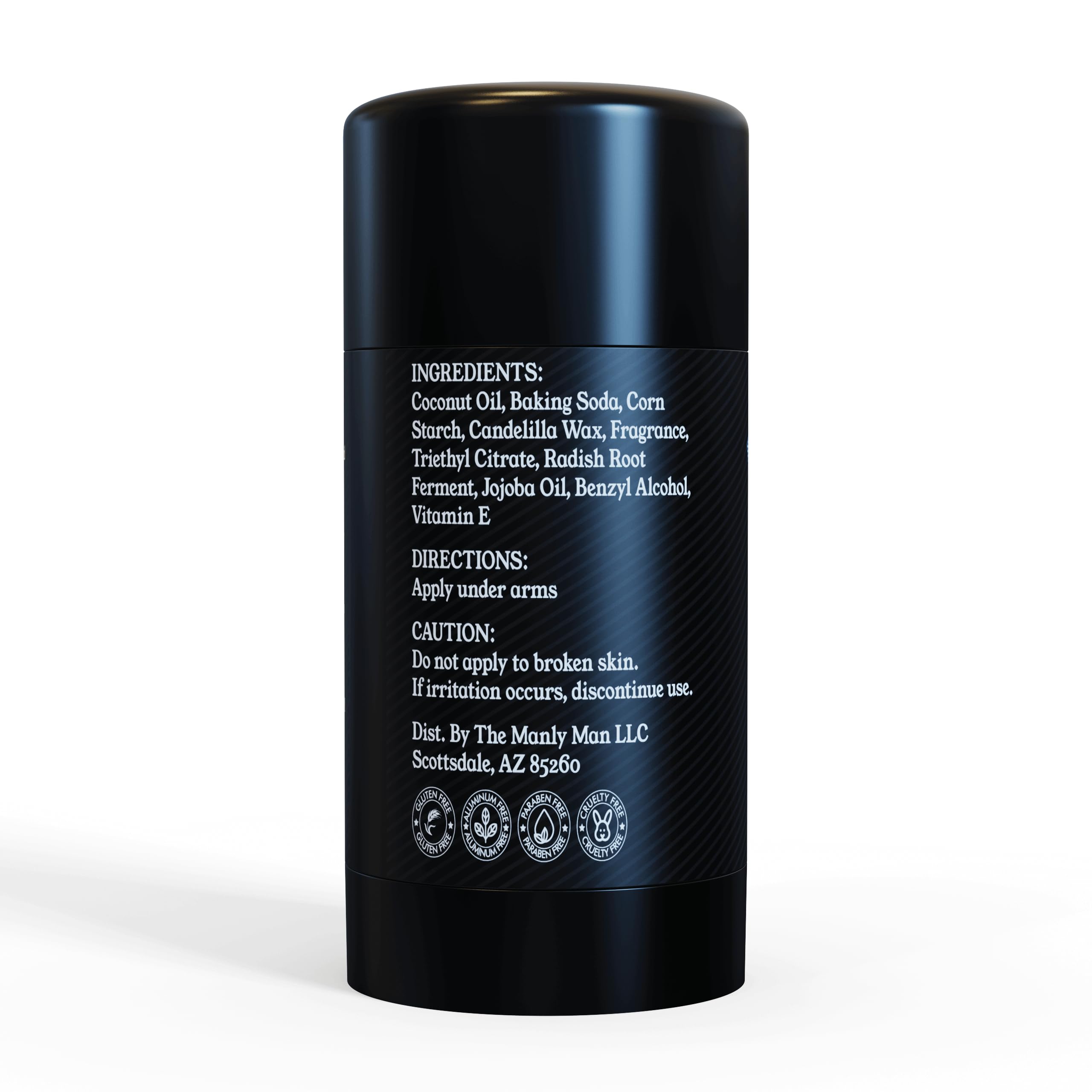 MASCULINE MAN Stain-free formula photo demonstrates fabrics staying clean.