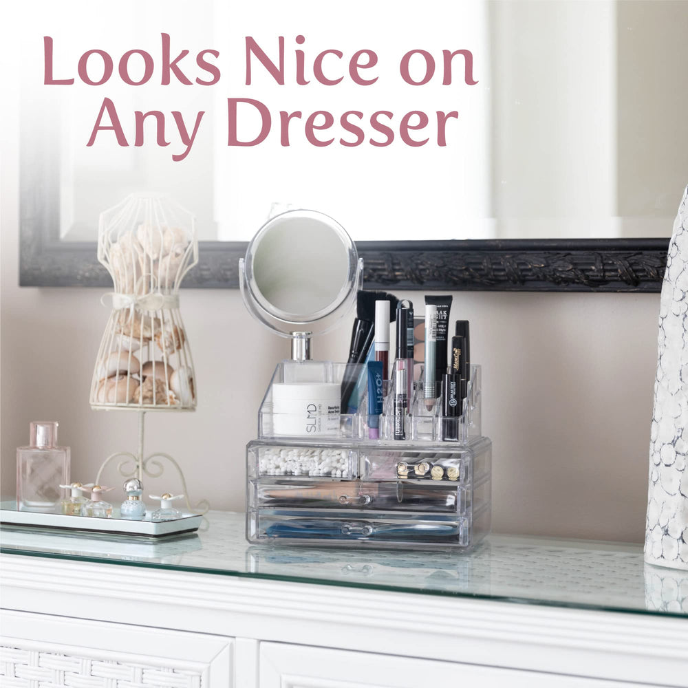 Masirs jewelry and makeup organization keeps accessories within reach for daily routines.