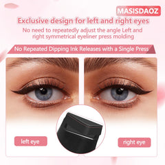 MASISDAOZ Black and Brown eyeliner stamps offer versatile look options