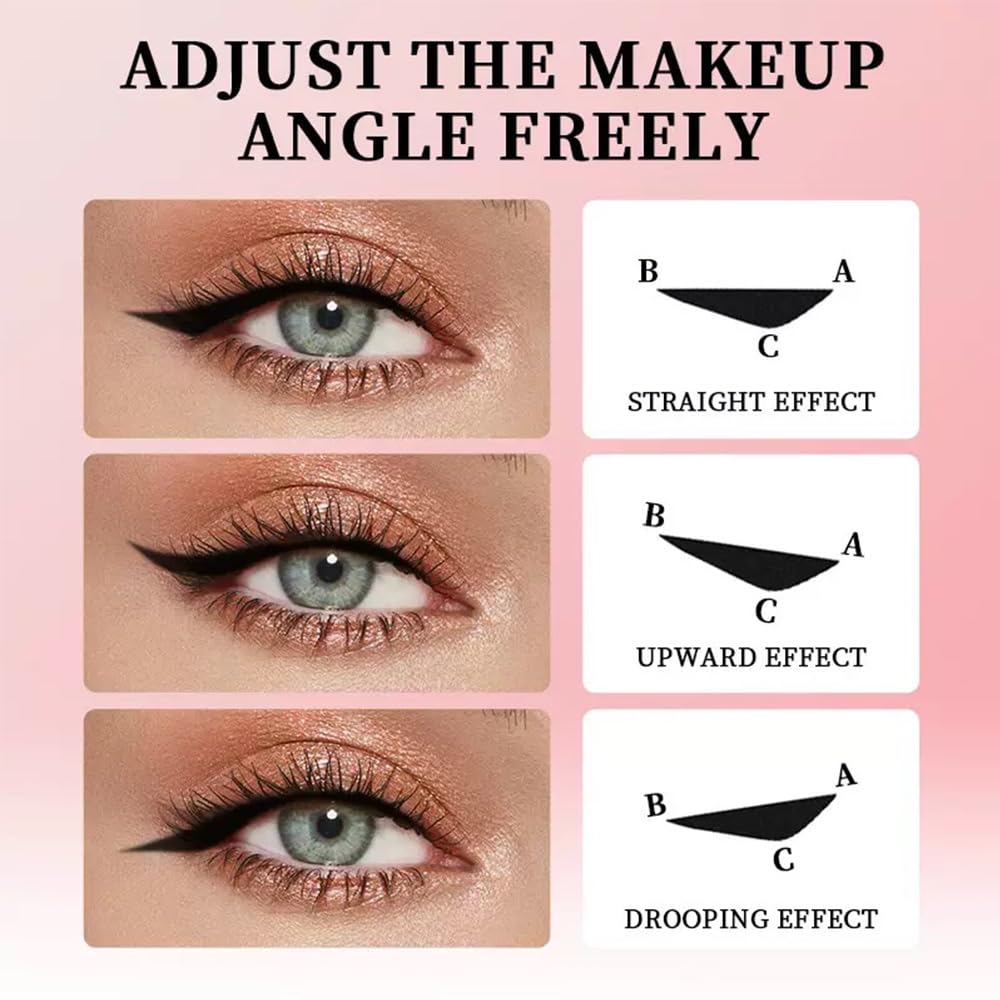 MASISDAOZ Eyeliner Stamp left and right labels aid perfect wing symmetry