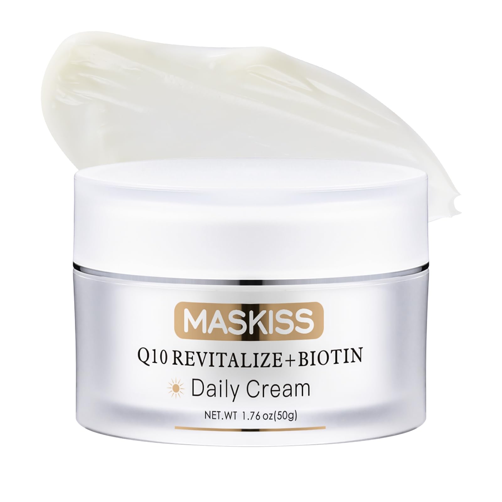 Maskiss firming neck cream jar for daily neck firming and hydration.