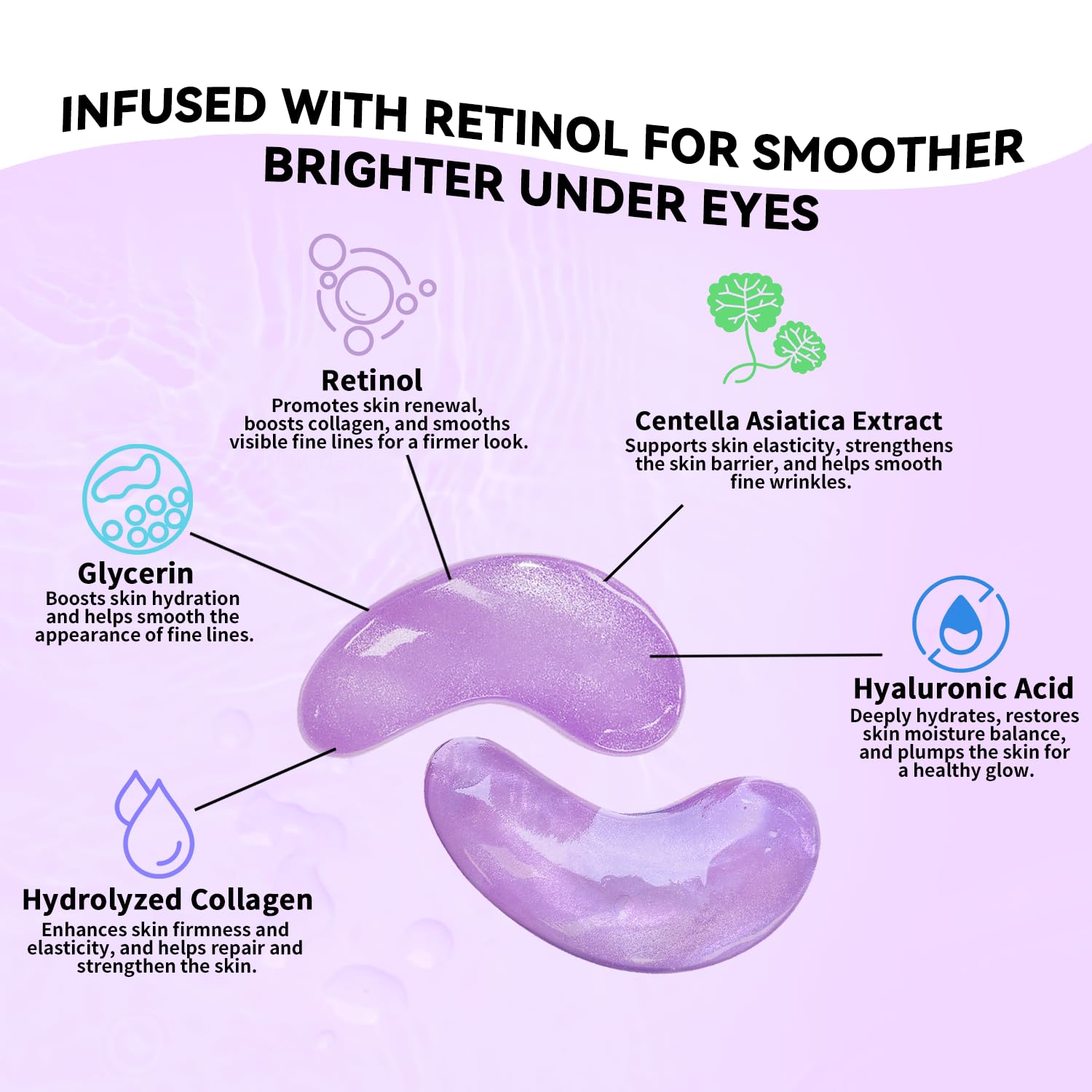 Maskiss Purple Eye Masks gift-set image evokes spa-like self-care moments.