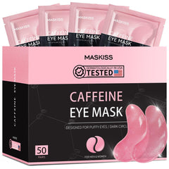 Maskiss under-eye patches jelly texture close-up for hydrating under-eye care