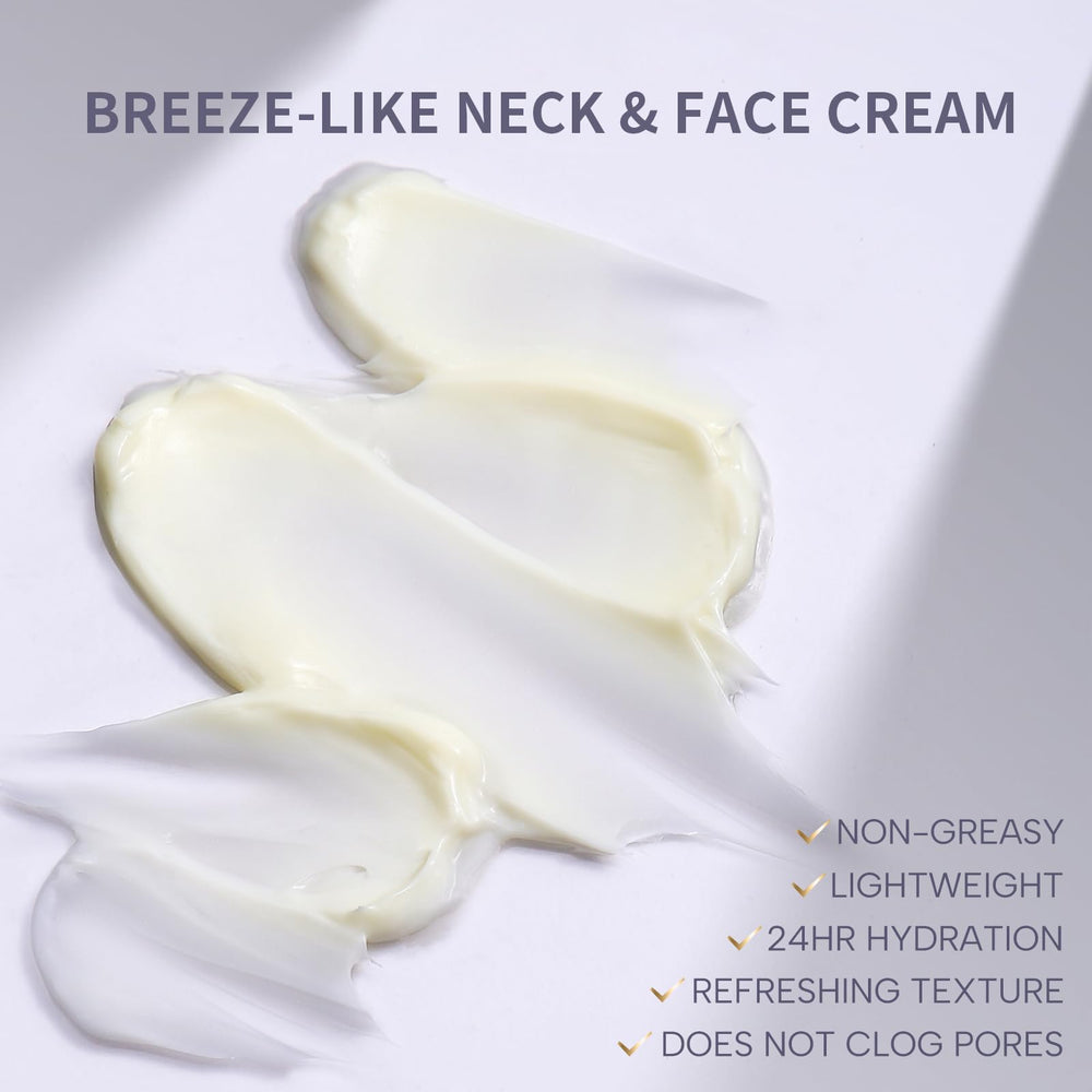 Maskiss unscented face-neck cream texture close-up for sensitive skin.