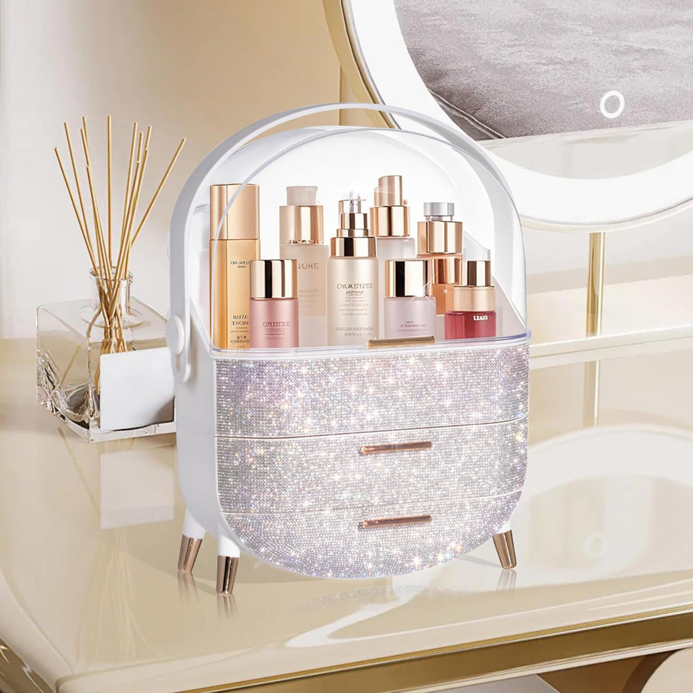 MASSY gold-plated legs add elegant support and luxe touch to vanity