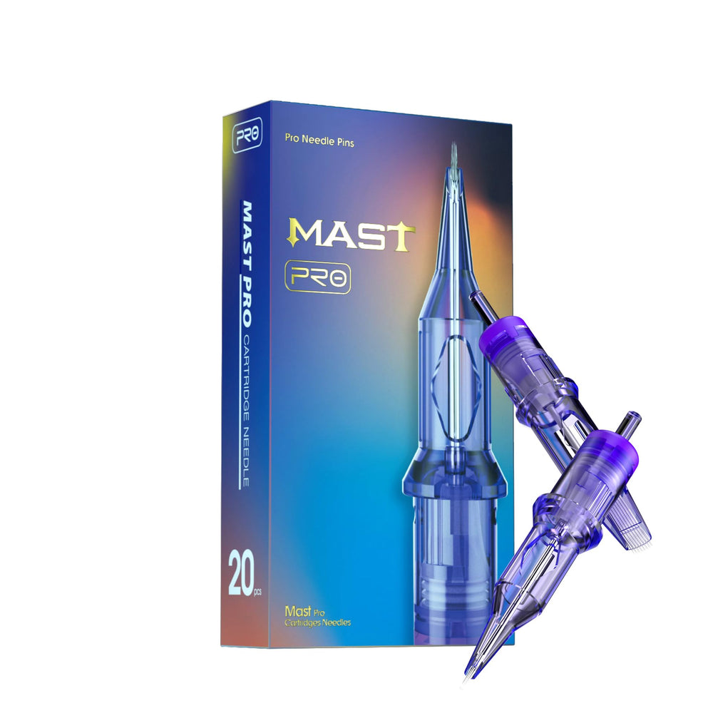 MAST TATTOO Mast Pro 20pcs cartridge pack for versatile liner and shader work.