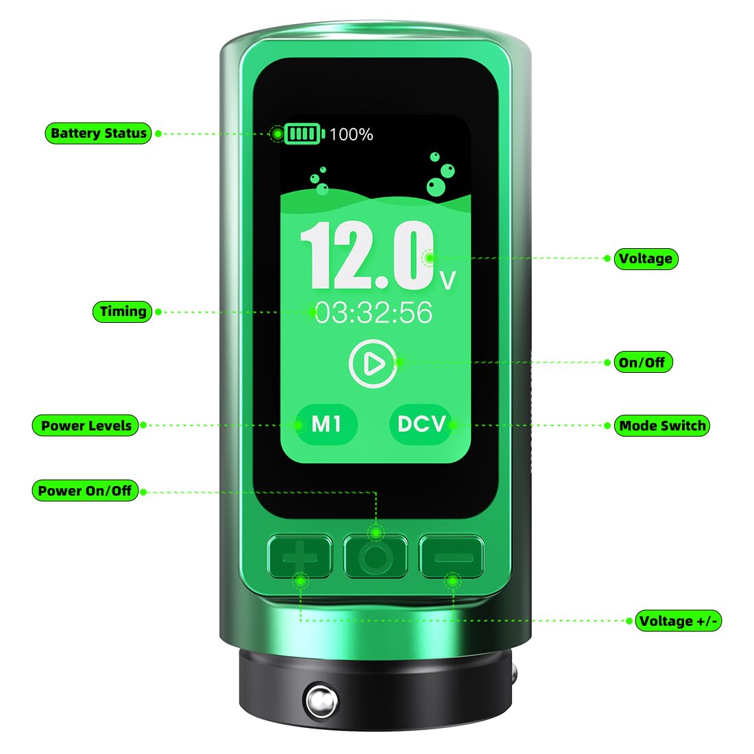 MAST TATTOO Ergonomic grip design for comfortable, steady handling.