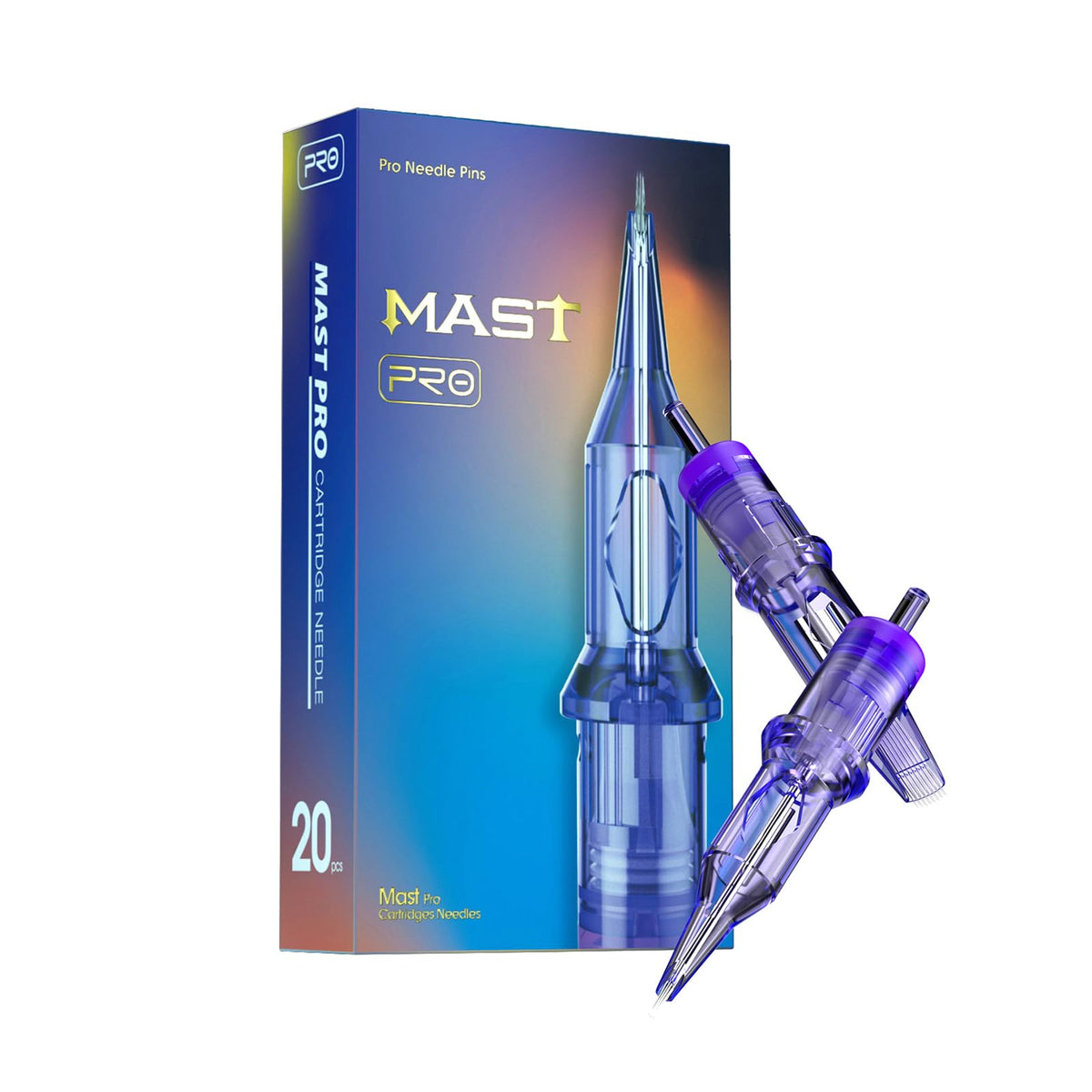 Mast Tattoo Mast Pro cartridges 20pcs purple packaging supports quick setup for efficient sessions