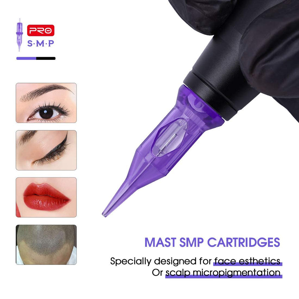 MAST TATTOO Mast Pro purple cartridge detail enhances visibility
