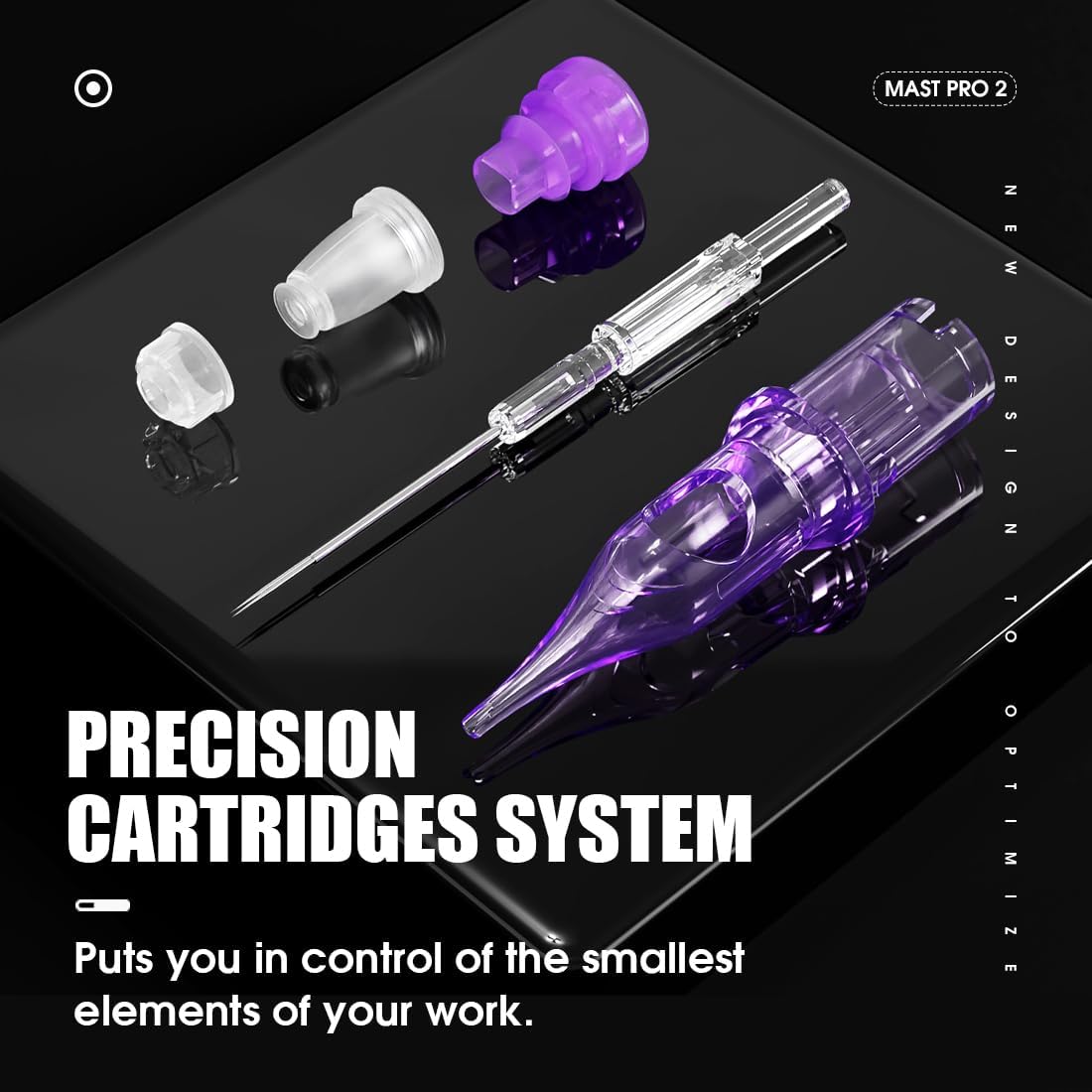 MAST TATTOO precision cartridge system for stable tattooing sessions.