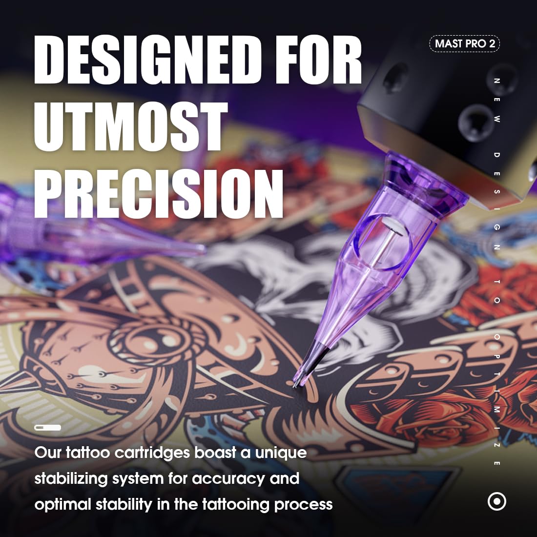 MAST TATTOO Pro2 precision needles detail for sharp lines