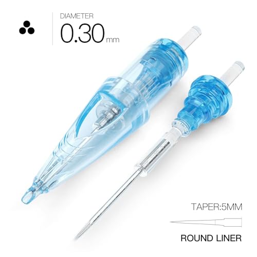 MAST TATTOO WJX 1003RL close-up highlights precision round liner for crisp lines.