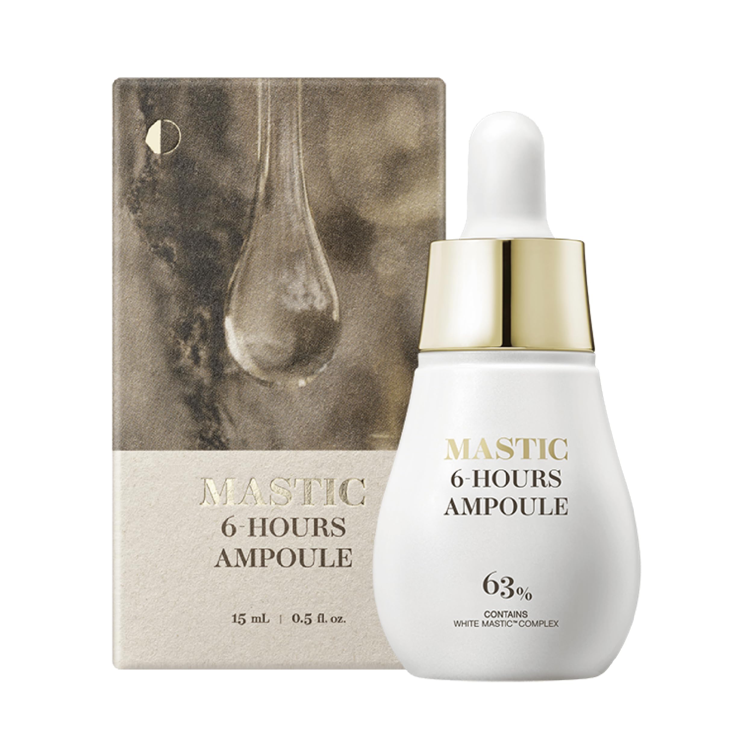 MASTINA Mastina Mastic Ampoule bottle with dropper for precise, even application.