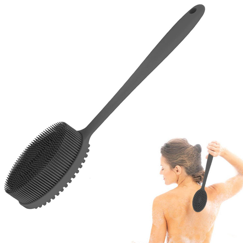 MateeyLife exfoliante de cuerpo con mango ergonómico para un lavado cómodo y profundo.