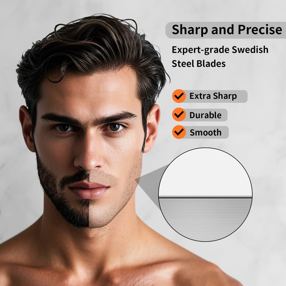 MATGICOL smooth-glide blades demonstrate gentle shaving for sensitive skin