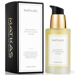 MATKAS Antioxidant Serum bottle pump for easy pore-refining application and radiant skin