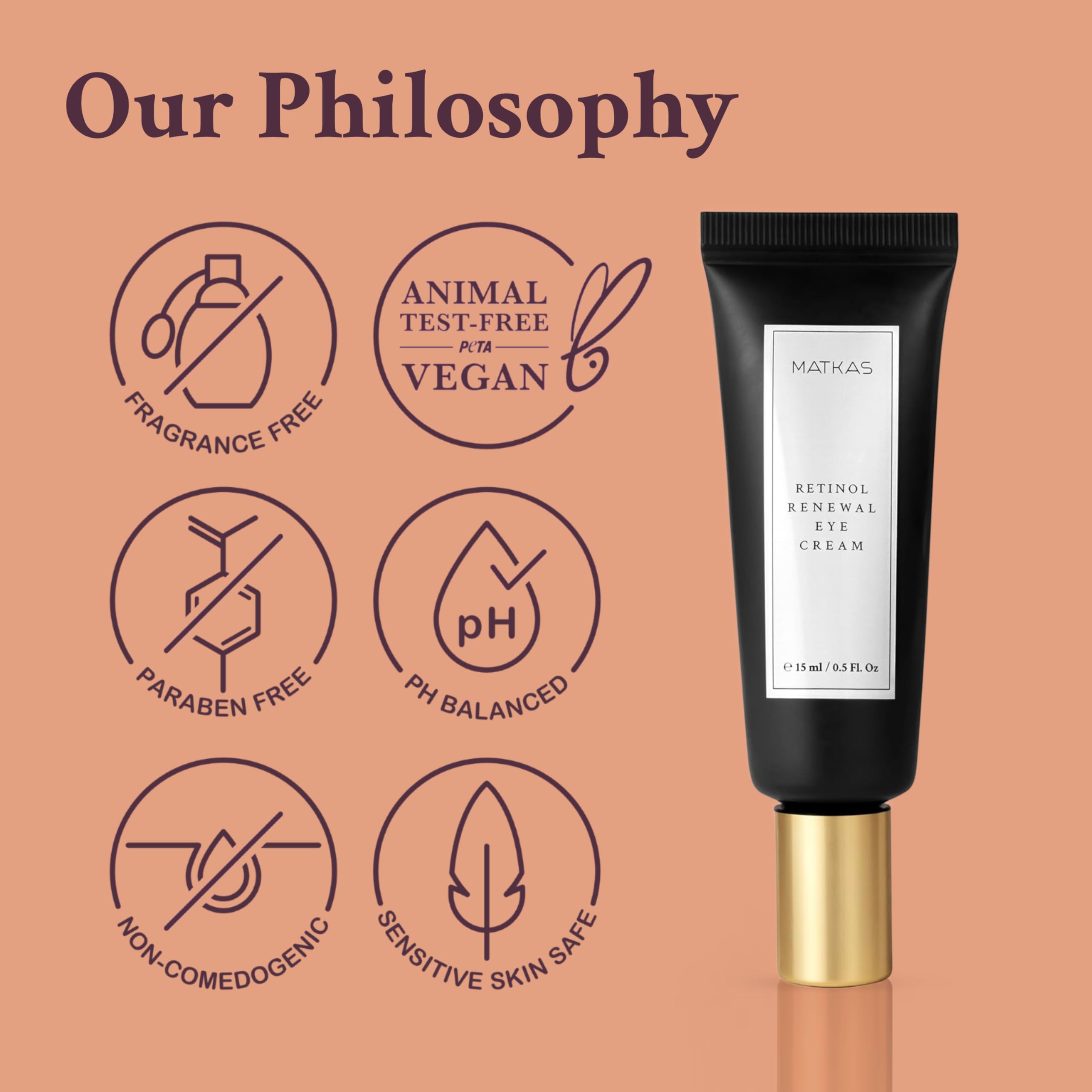 MATKAS Fragrance-free packaging on display for sensitive skin users
