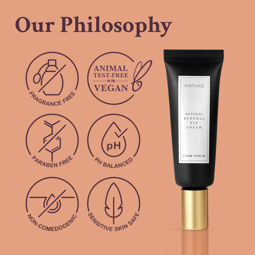 MATKAS Fragrance-free packaging on display for sensitive skin users