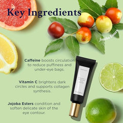 MATKAS jojoba-esters under-eye nourishment close-up demonstrating hydration and barrier support.