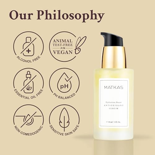 MATKAS Antioxidant Serum glow-skin-demo suggests radiance and refined texture