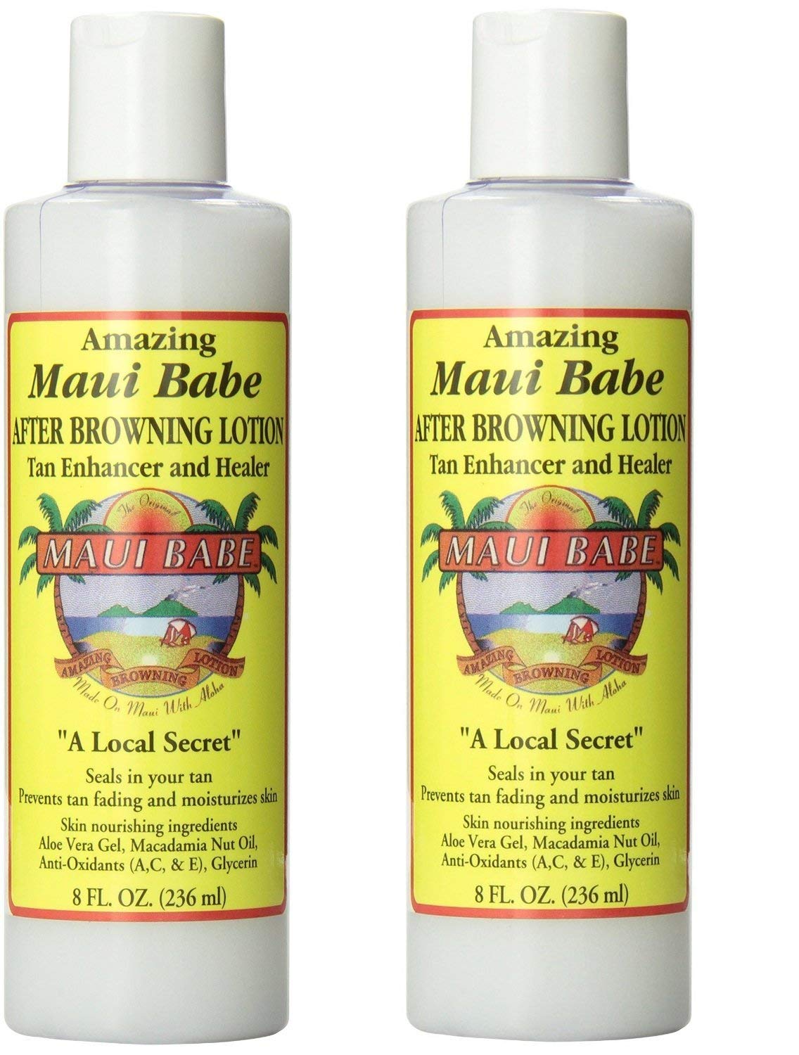 Maui Babe After Browning 8oz two-pack bottle for post-sun skin care
