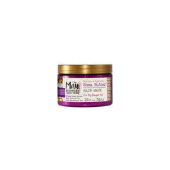 Maui Moisture Shea Butter Hair Mask jar closeup showing rich texture for deep conditioning.