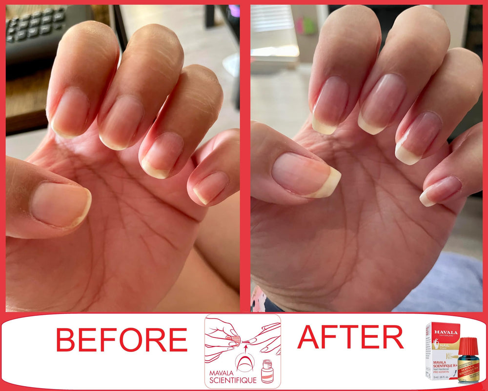 MAVALA Scientifique K+ brush applying a translucent layer for fast drying and protection