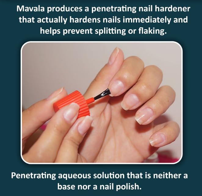 MAVALA Scientifique K+ crystal resin tear imagery highlighting natural keratinization reinforcement