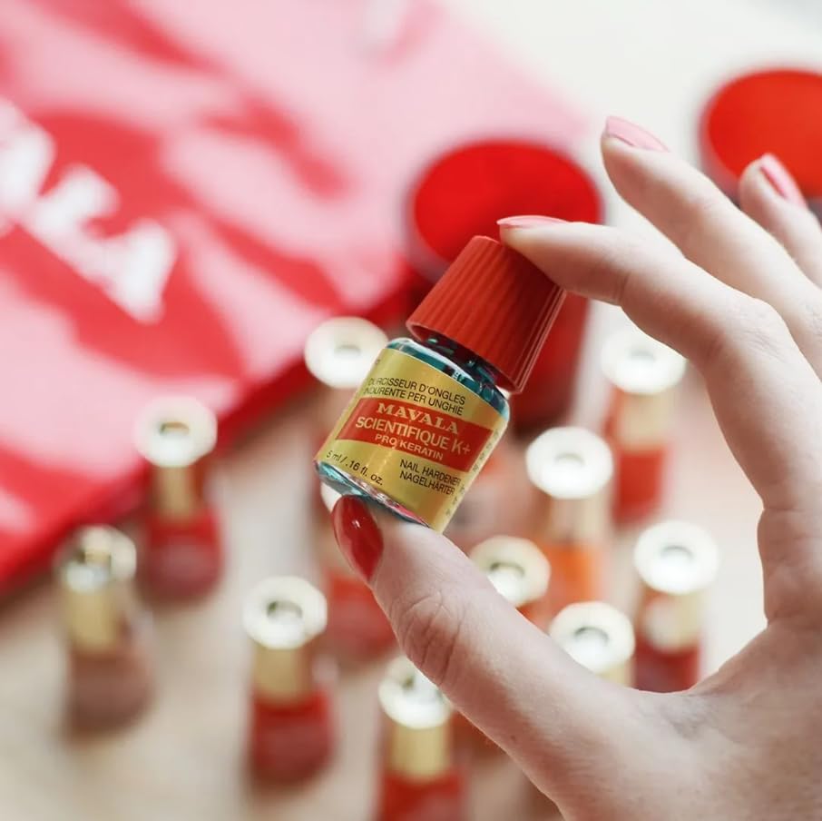 MAVALA Scientifique K+ manicure-ready nails after drying with subtle shine