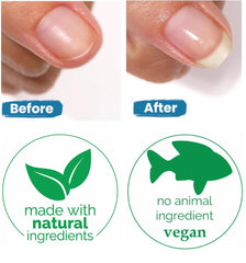 MAVALA Scientifique K+ nails being treated center-to-tip ensures even coverage and reinforcement