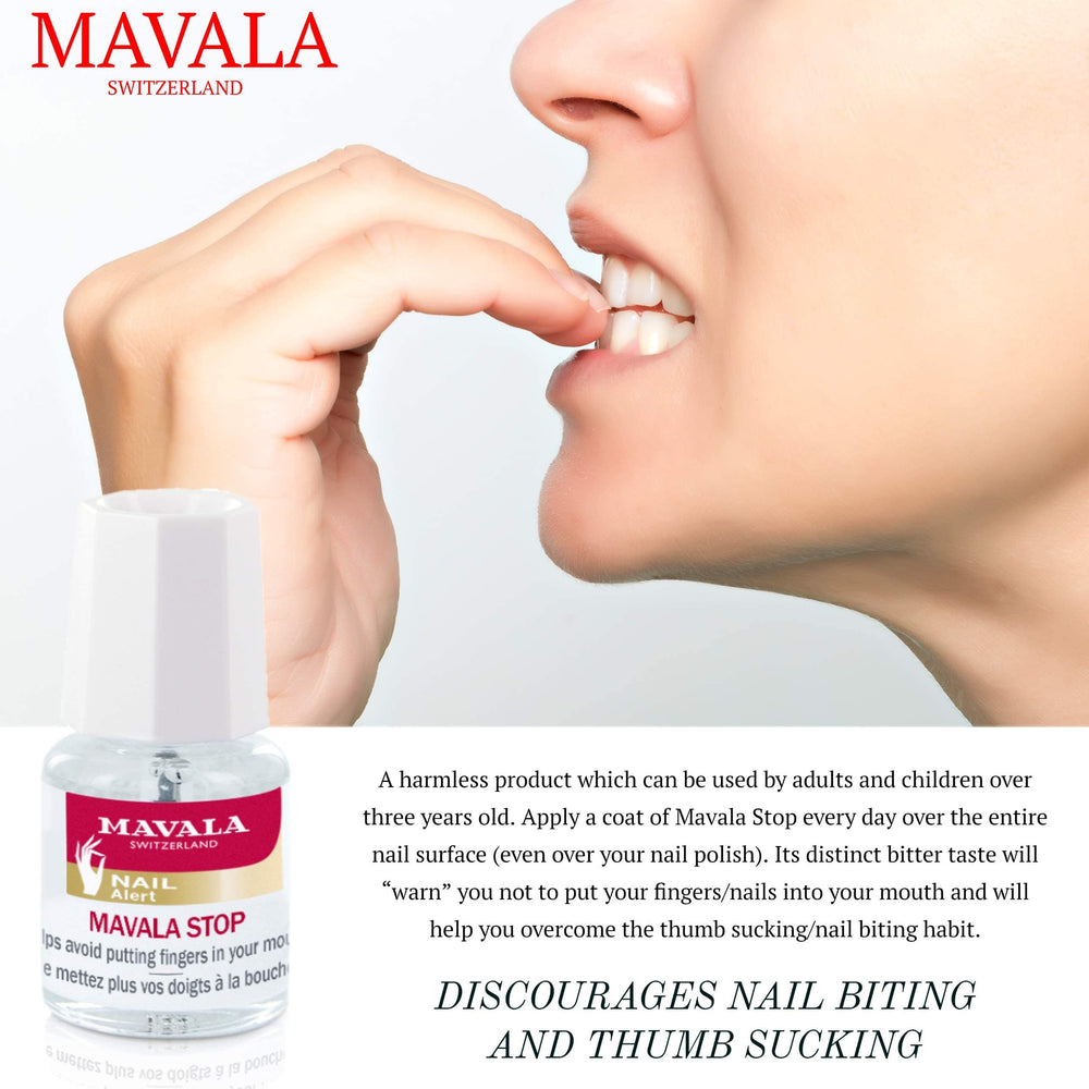 Mavala Stop safe for ages 3+ supports family nail care.