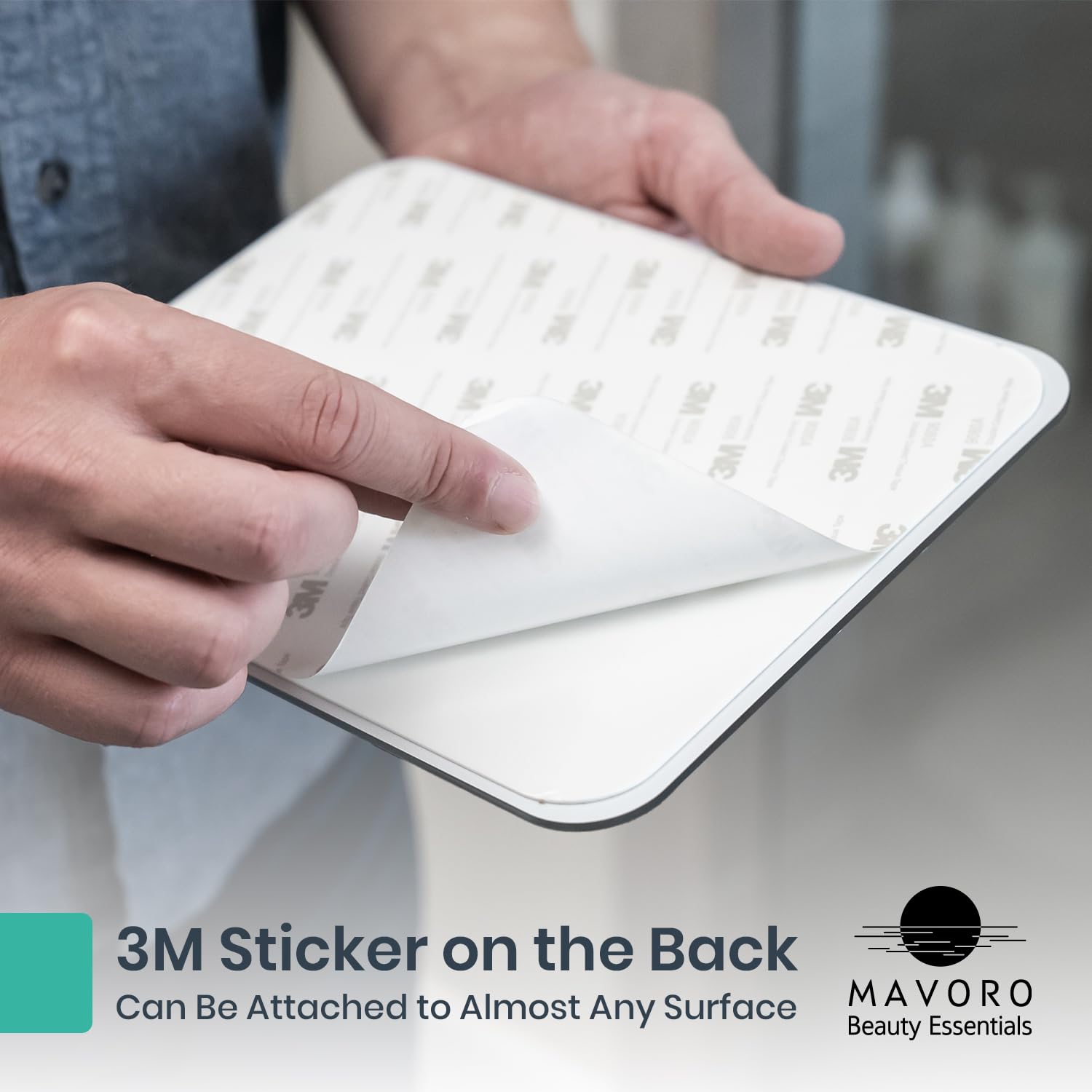 Mavoro glassless safety mirror minimizes breakage risk in bathrooms