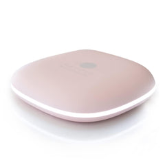 Mavoro LED travel mirror front view showing compact design for precise makeup